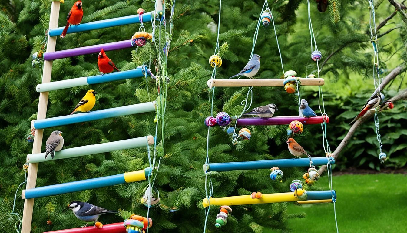 para que sirve juguete escalera pajaros