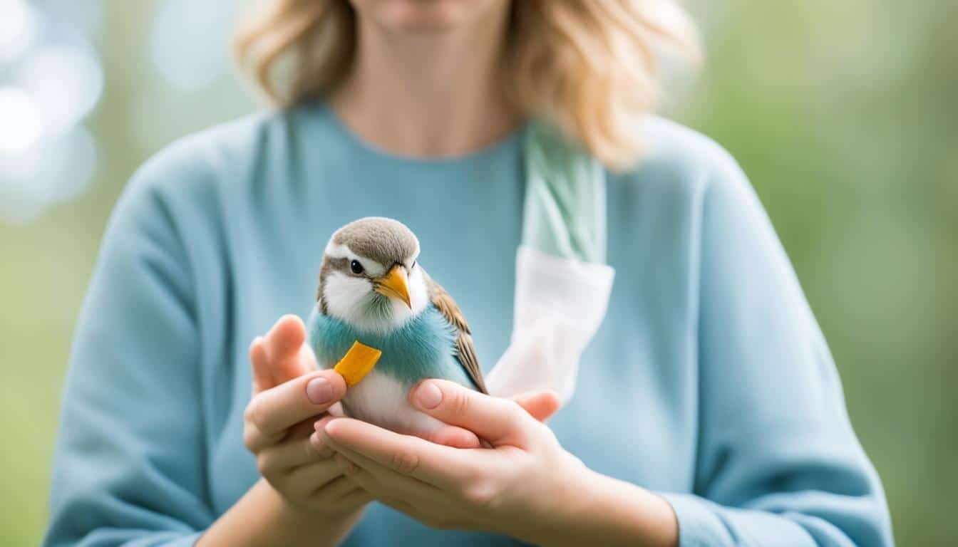 como curar el ala rota de un pajaro
