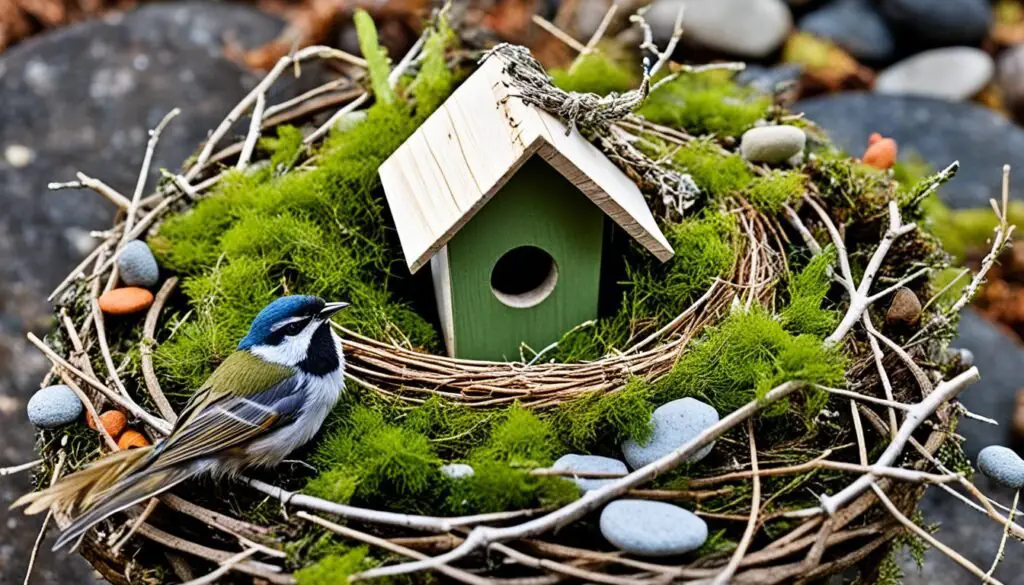 materiales para hacer nidos de pájaros